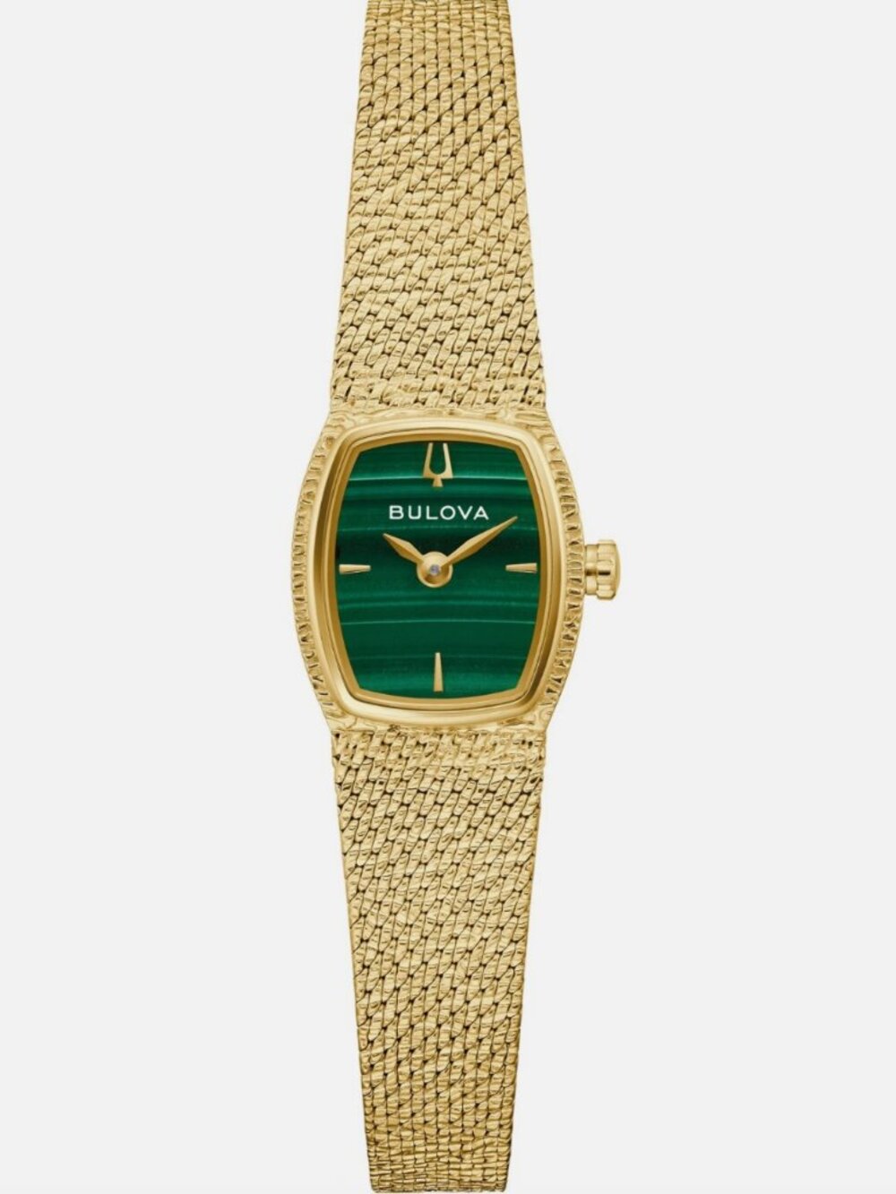 Bulova Women's 17mm Gold Watch Green Dial Watch